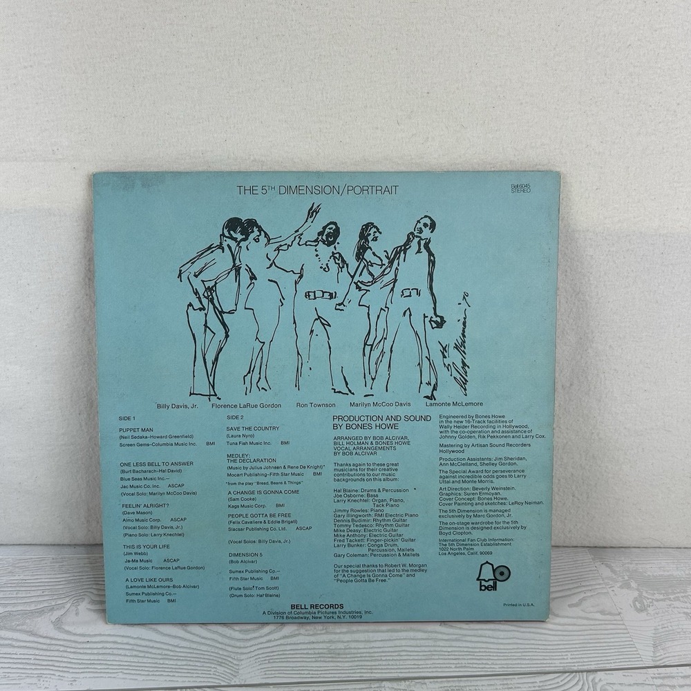 The 5th Dimension Portrait and Living Together Growing Together  and Vinyl 2 LPs - Picture 9 of 12